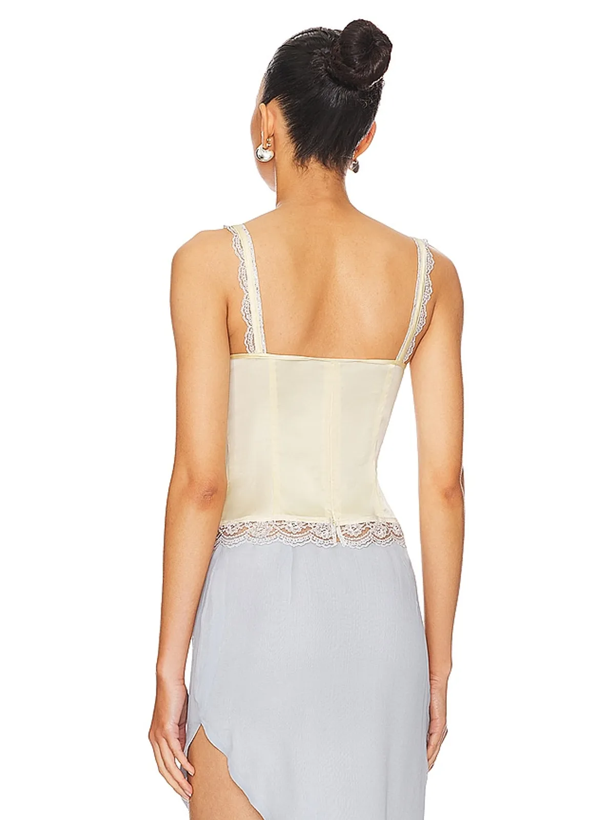 MORE TO COME ARIYA トップ - Ivory,Baby Blue. - 画像3