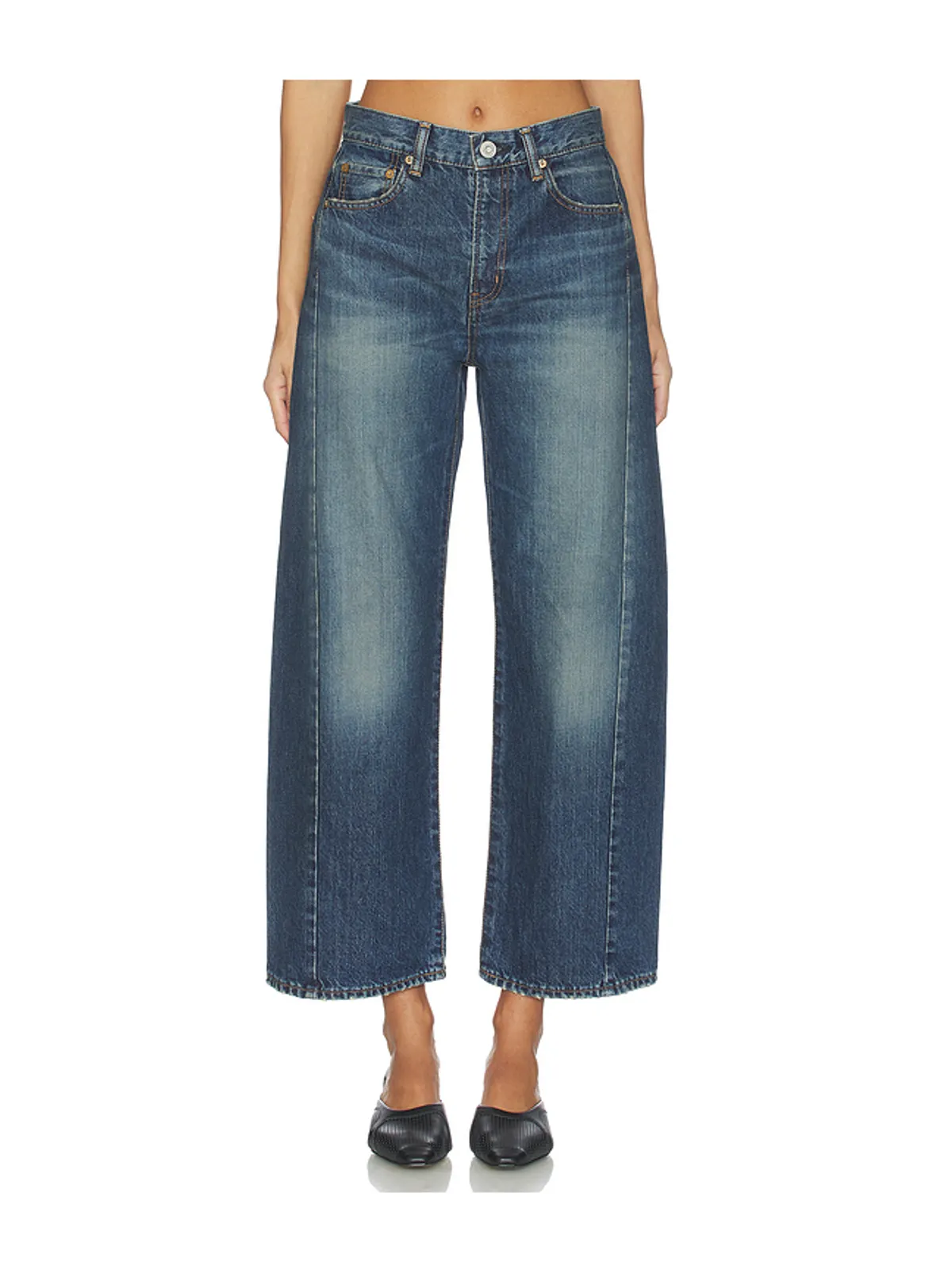 Moussy Vintage HARLEM ワイドレッグ - 画像1