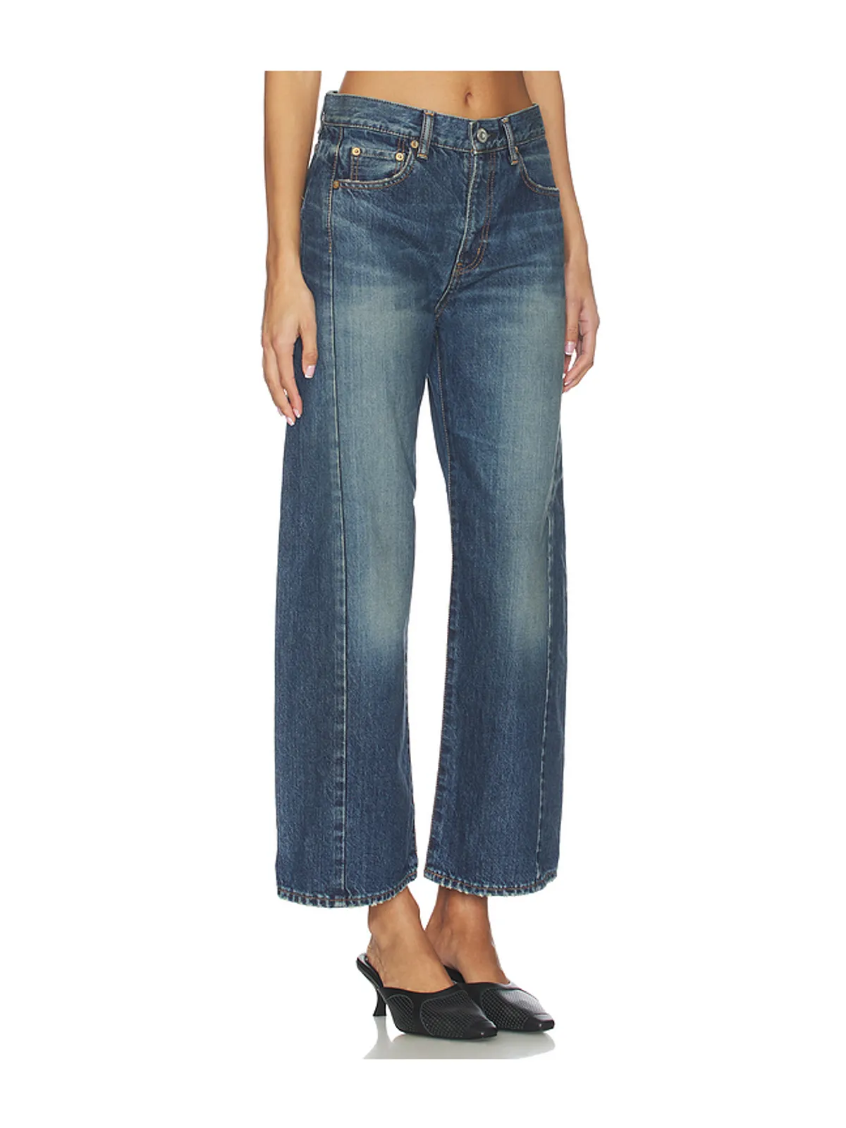 Moussy Vintage HARLEM ワイドレッグ - 画像2