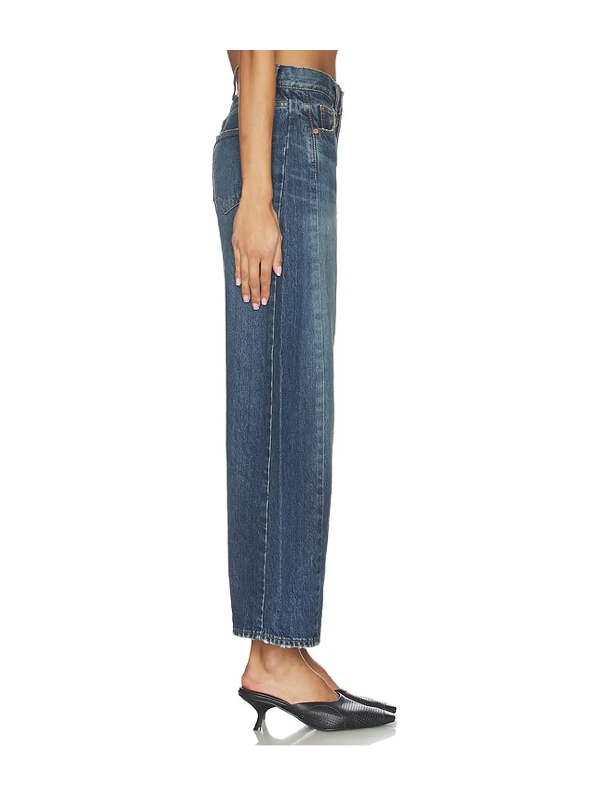 Moussy Vintage HARLEM ワイドレッグ - 画像3