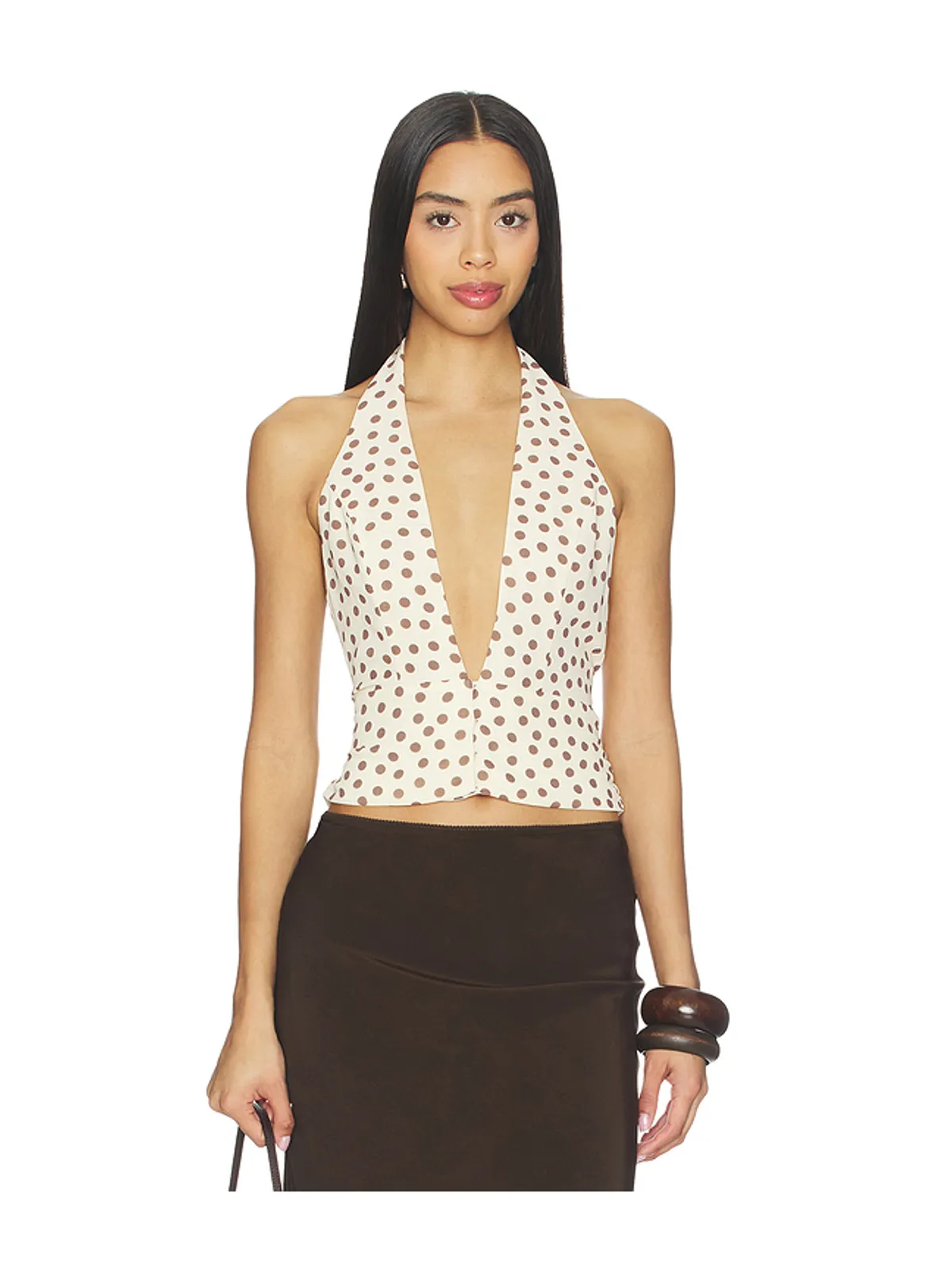 MAJORELLE LEONA トップ - Lemon,Brown. - 画像1