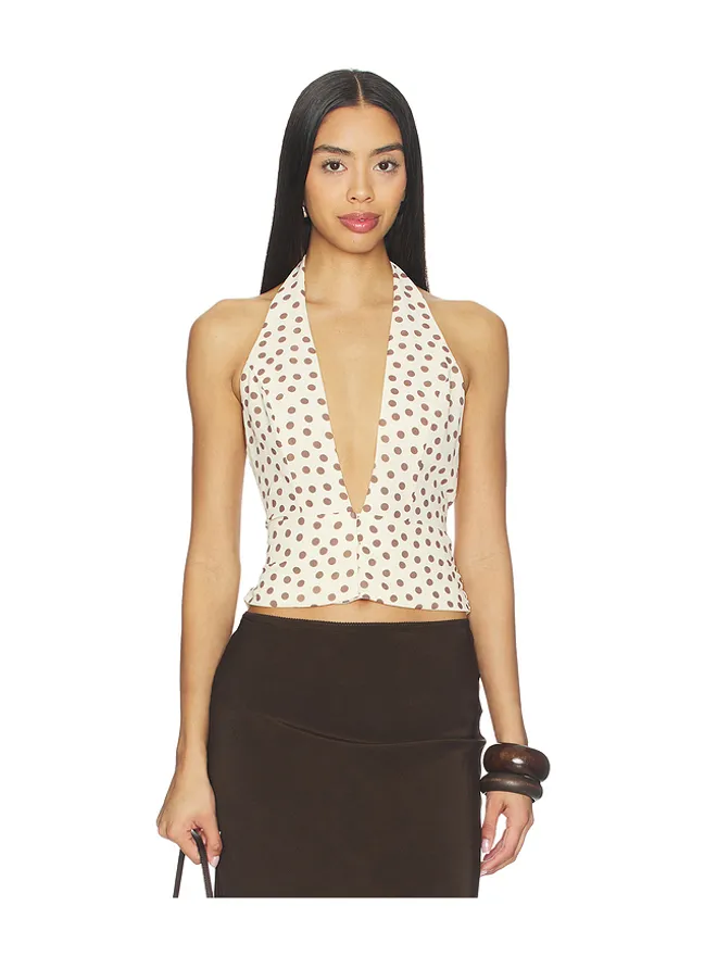 MAJORELLE MAJORELLE LEONA トップ - Lemon,Brown.の商品画像