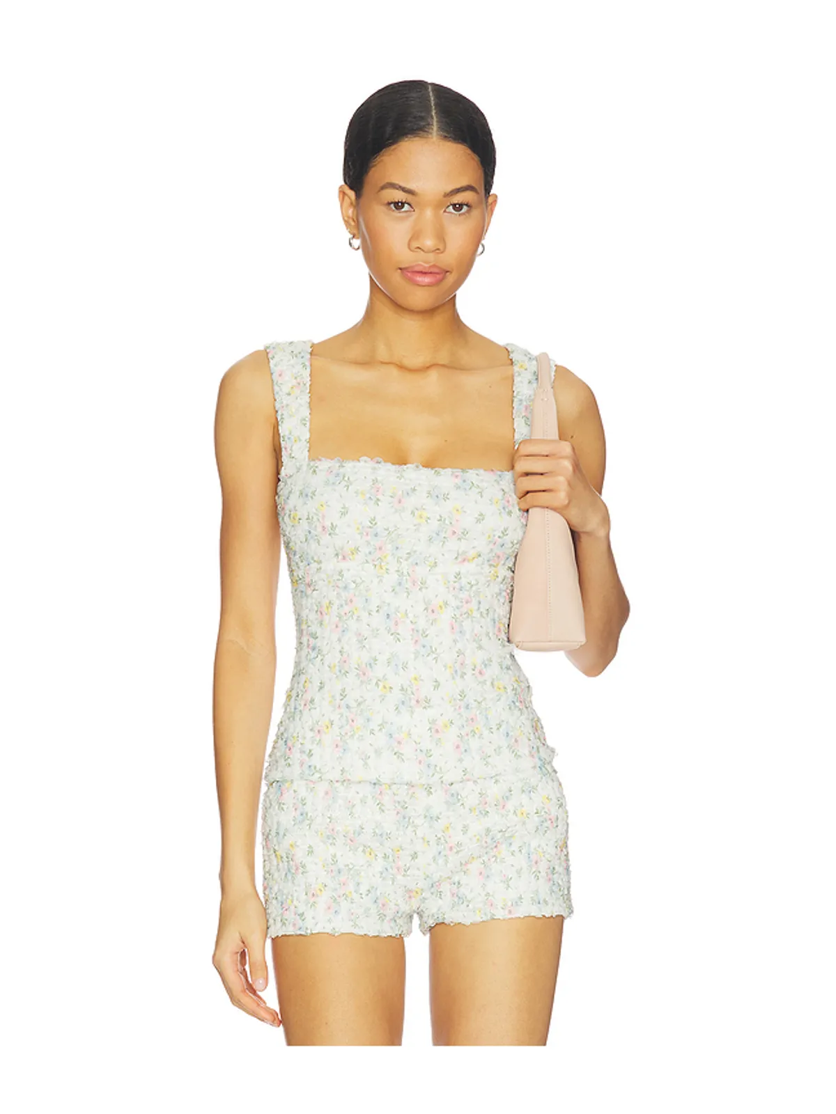 MAJORELLE LILIA トップ - White,Blue. - 画像1