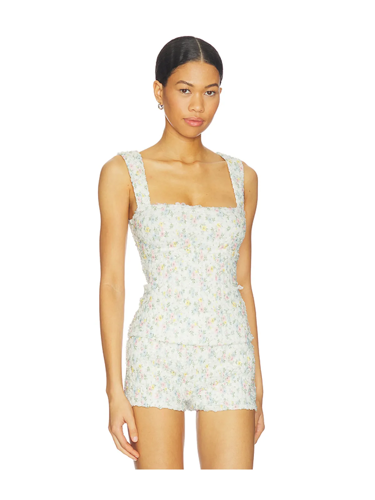MAJORELLE LILIA トップ - White,Blue. - 画像2