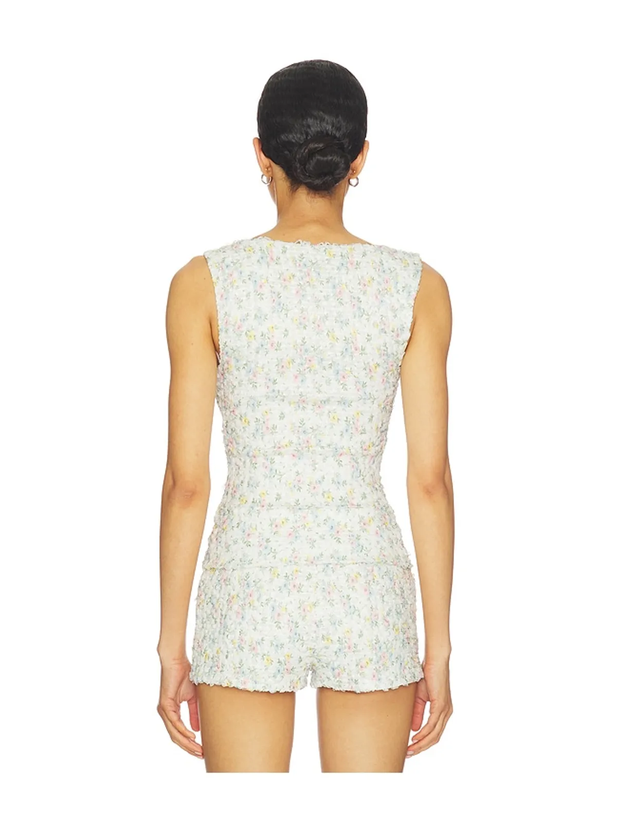 MAJORELLE LILIA トップ - White,Blue. - 画像3