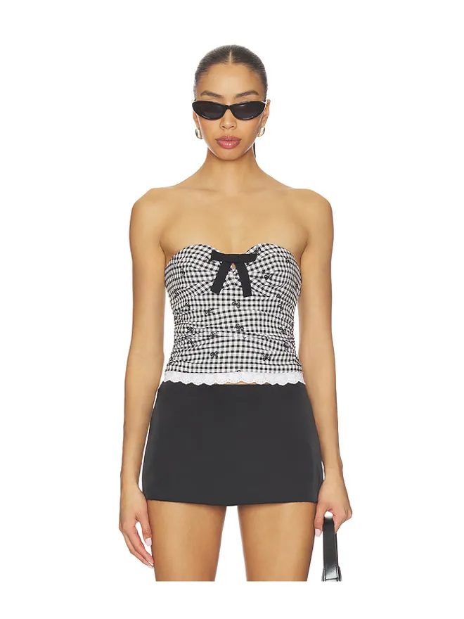 MAJORELLE MAJORELLE EMILIA トップ - Black,White.の商品画像