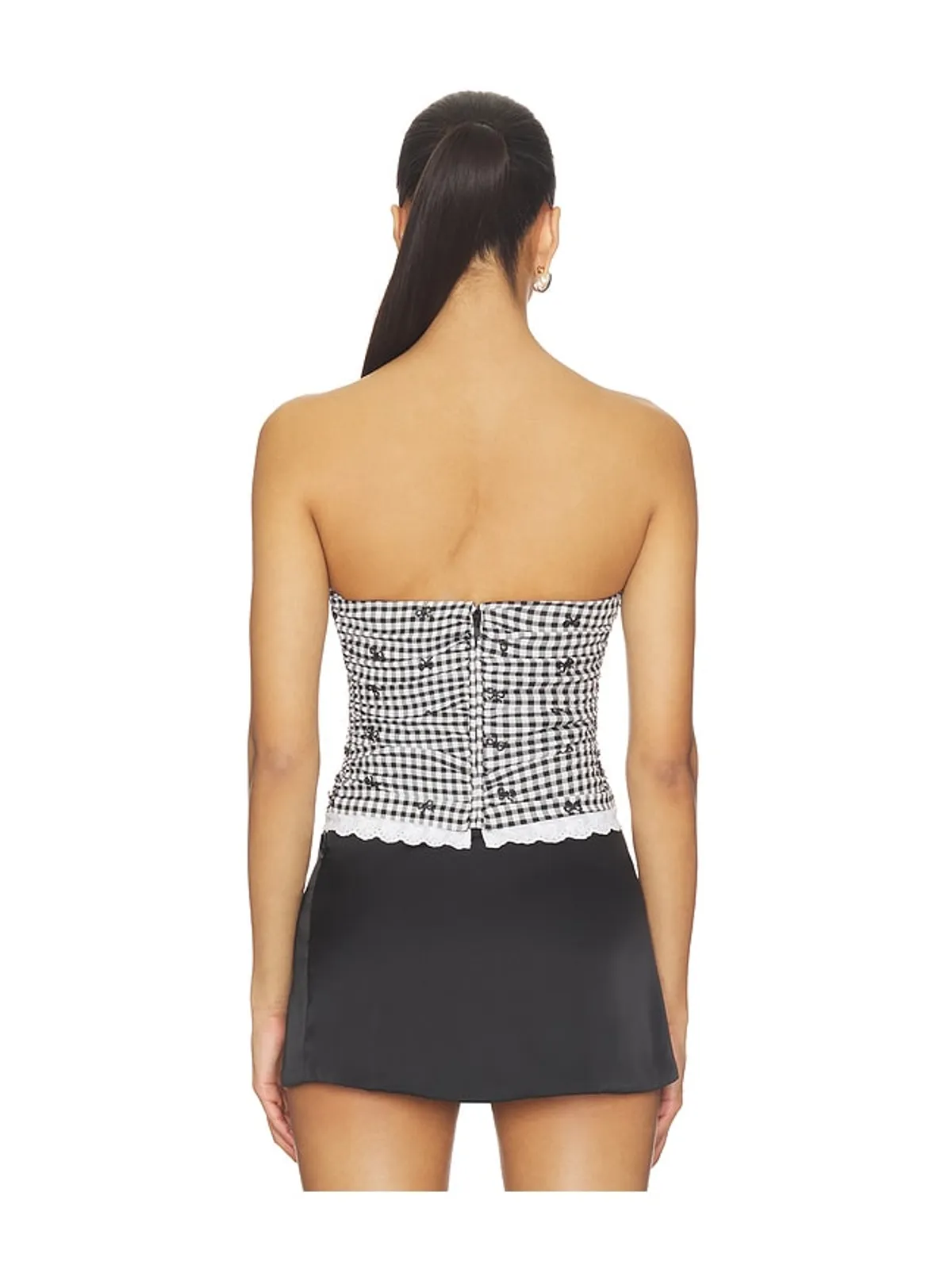 MAJORELLE EMILIA トップ - Black,White. - 画像3