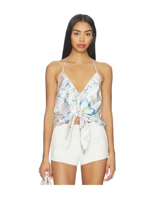 MAJORELLE GEMI トップ - White,Blue. - サムネイル1