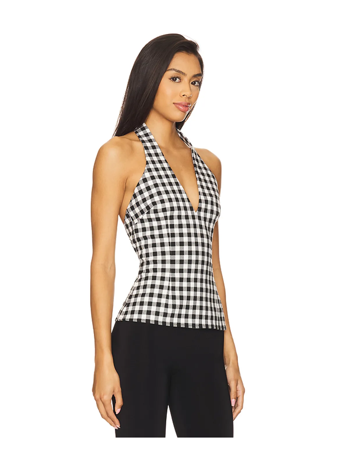 MAJORELLE BIRDIE トップ - Black,White. - 画像2