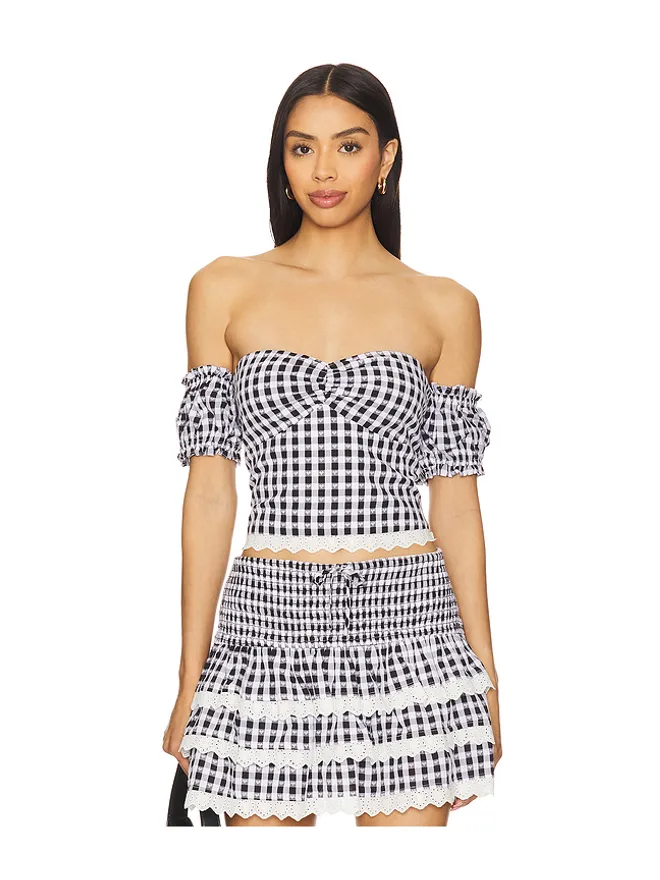 MAJORELLE MAJORELLE REECE トップ - Black,White.の商品画像