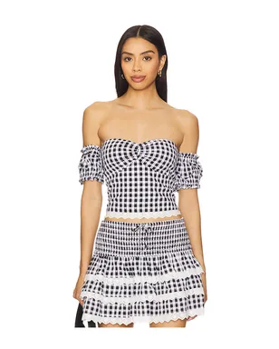 MAJORELLE REECE トップ - Black,White. - サムネイル1