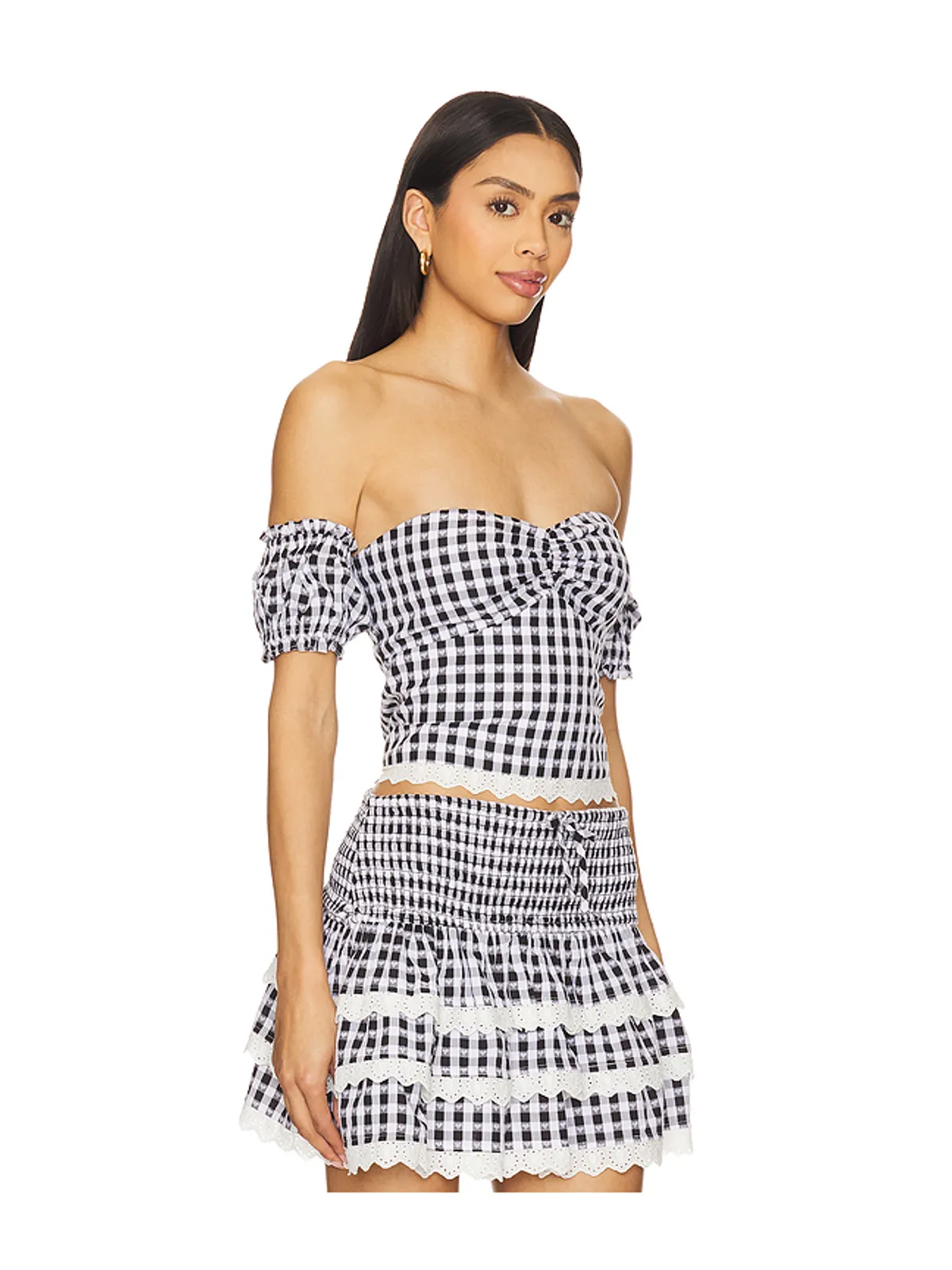 MAJORELLE REECE トップ - Black,White. - 画像2