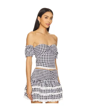 MAJORELLE REECE トップ - Black,White. - サムネイル2