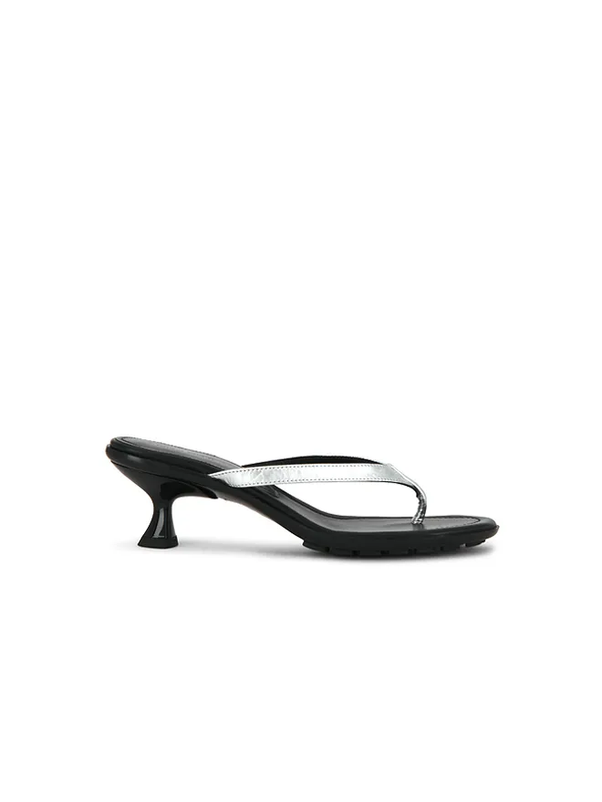 Mansur Gavriel Mansur Gavriel MARI サンダル - Metallic Silver,Black.の商品画像