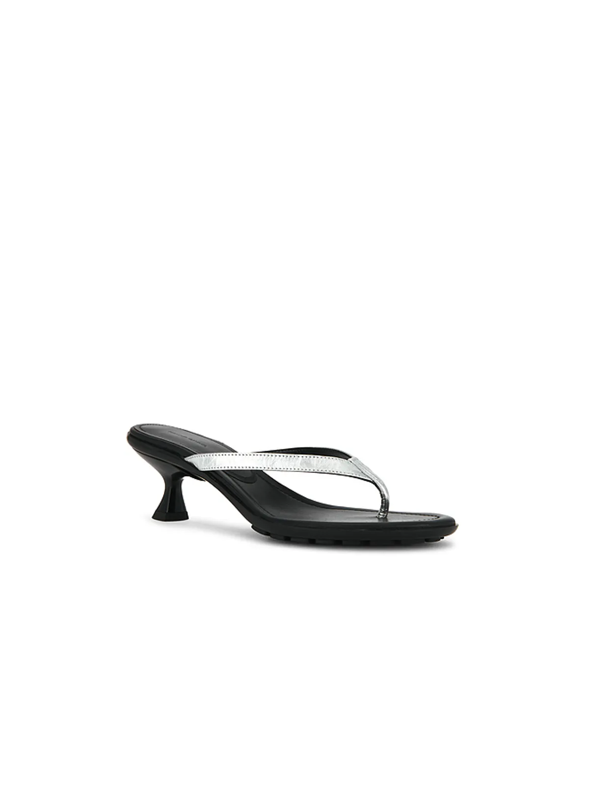 Mansur Gavriel MARI サンダル - Metallic Silver,Black. - 画像2