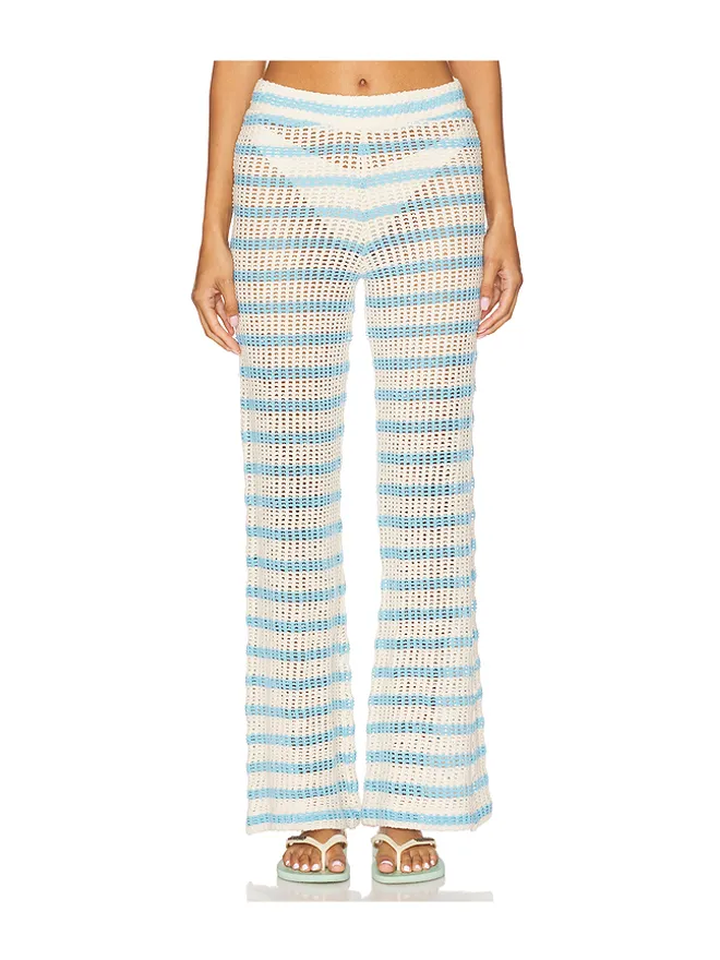 Maaji Maaji CALLIOPE パンツ - Blue,Ivory.の商品画像