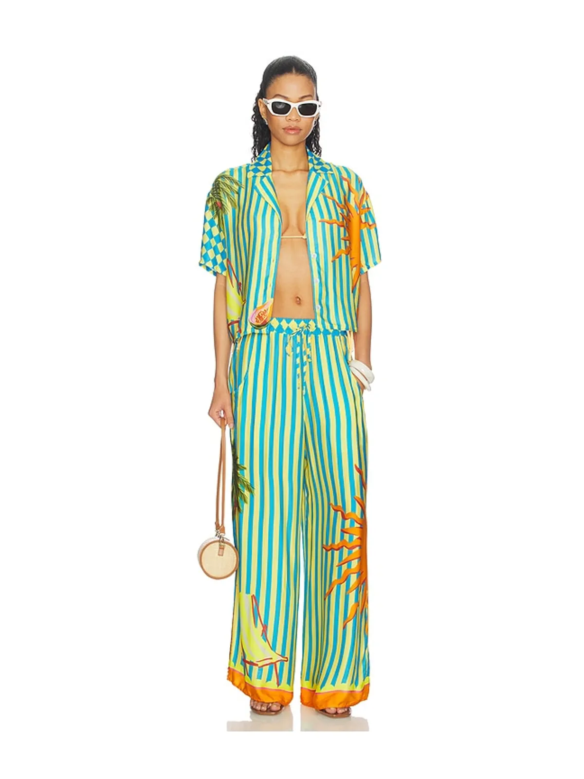 Maaji Tropic Camouflage Ophelia Pants - Teal,Yellow. - 画像5