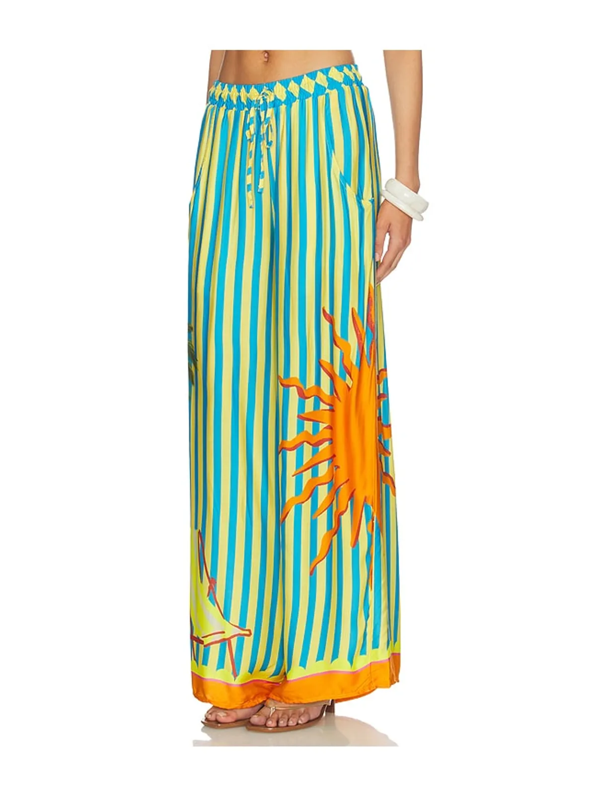 Maaji Tropic Camouflage Ophelia Pants - Teal,Yellow. - 画像3