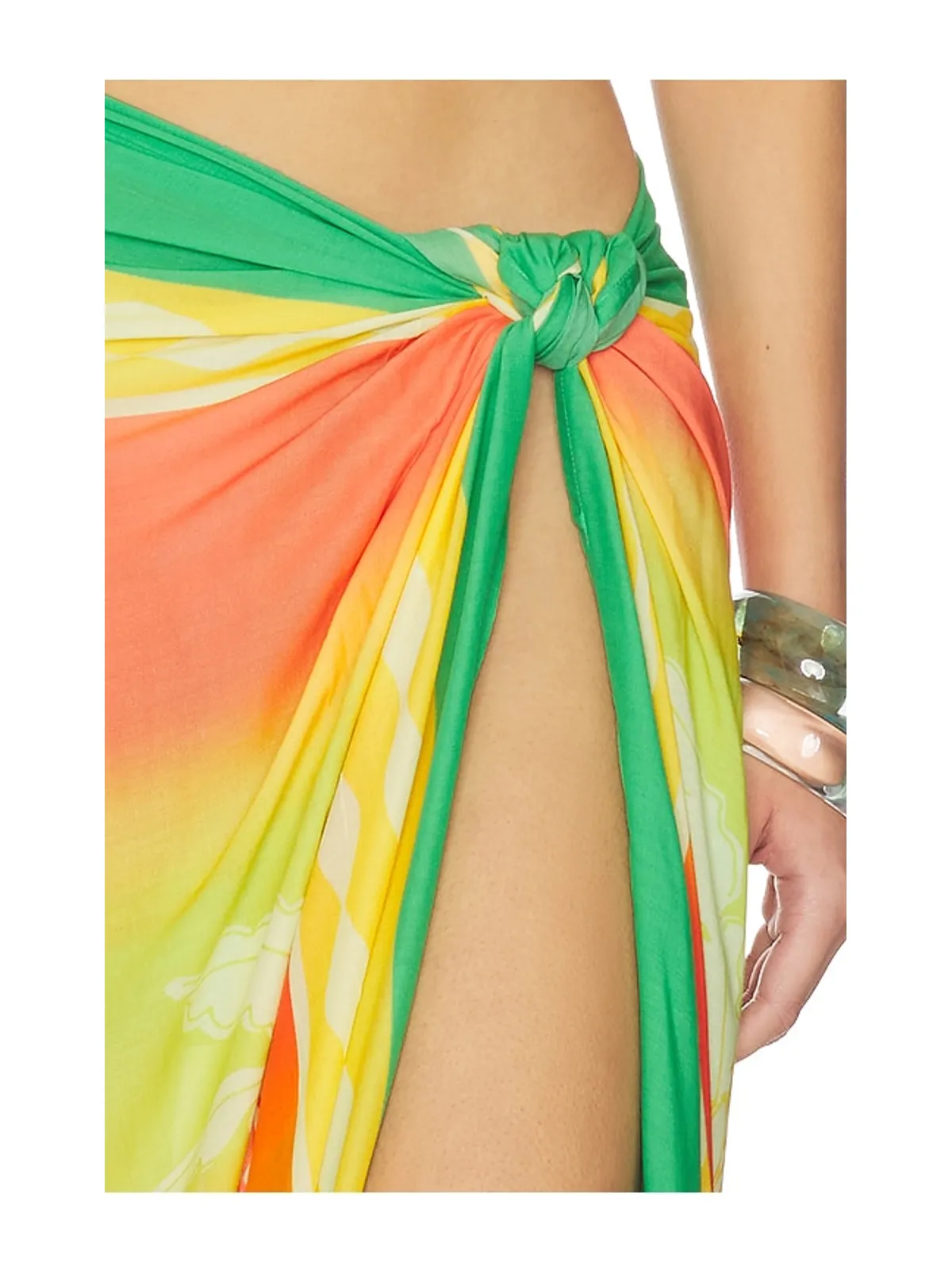 Maaji TROPICAL LANDSCAPE ISLA PRINT サロン - Yellow,Green. - 画像6