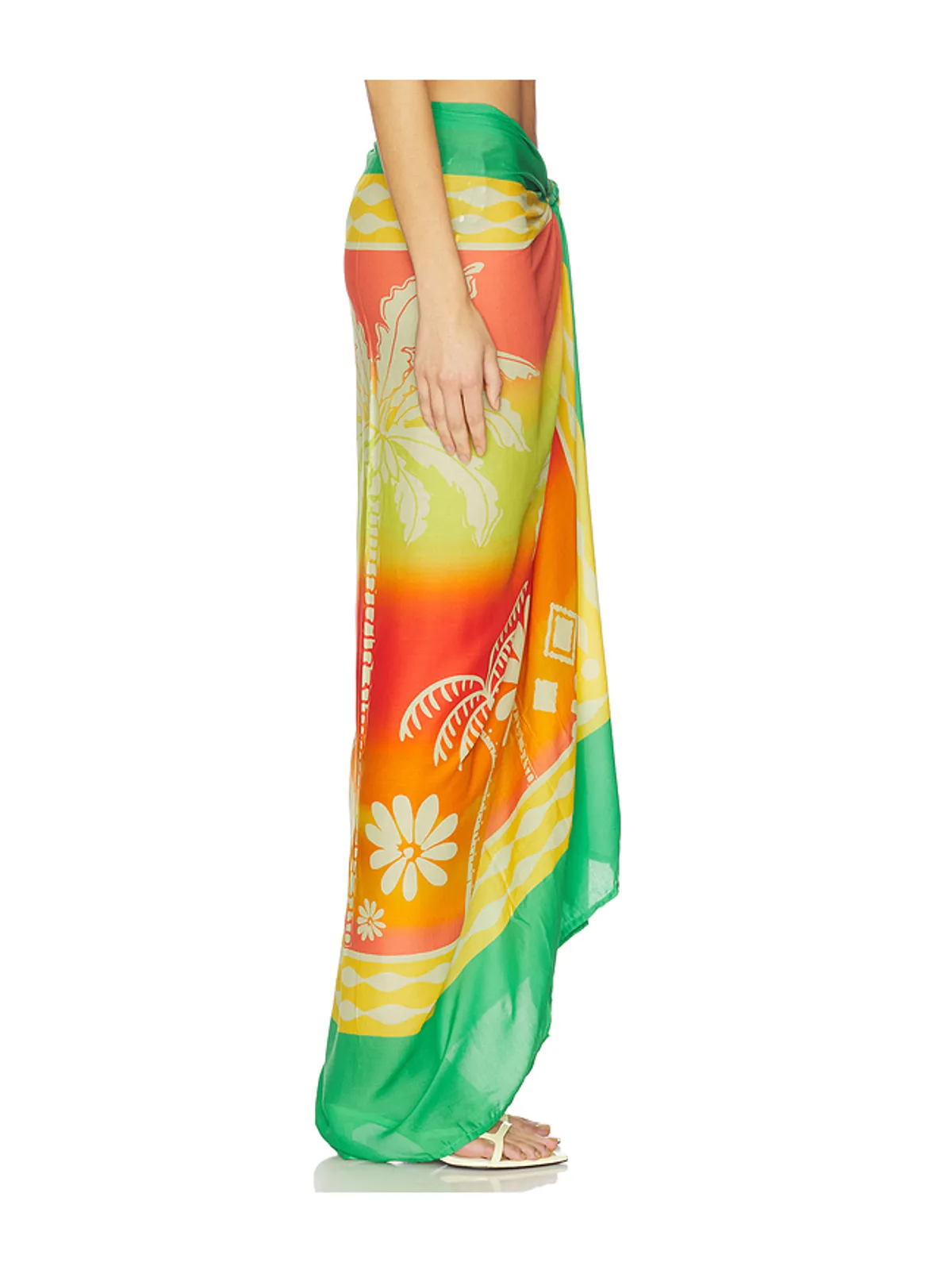 Maaji TROPICAL LANDSCAPE ISLA PRINT サロン - Yellow,Green. - 画像2