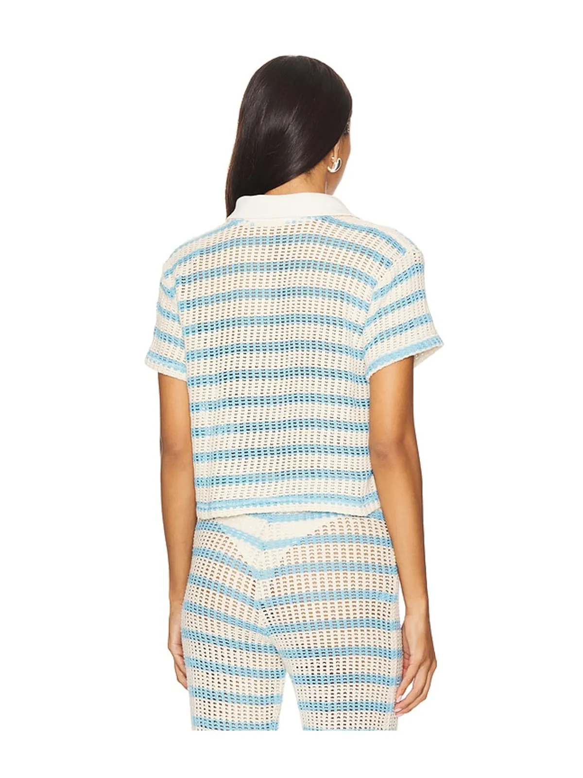 Maaji WAVY シャツ - Blue,Ivory. - 画像3