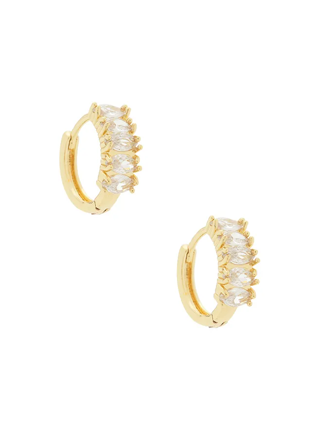 Mazin Jewels Mazin Jewels BAGUETTE フープイヤリングの商品画像