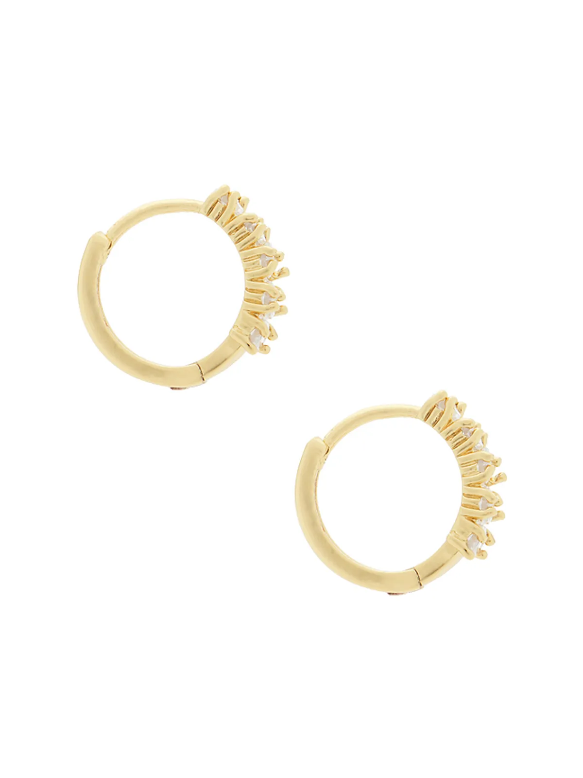 Mazin Jewels BAGUETTE フープイヤリング - 画像2