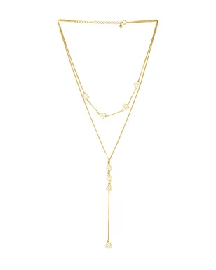 Mazin Jewels PAVE HEART ラリエットネックレス - サムネイル1