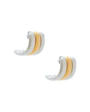 Mazin Jewels MAYA スタッズイヤリング - Metallic Silver,Metallic Gold. - サムネイル1