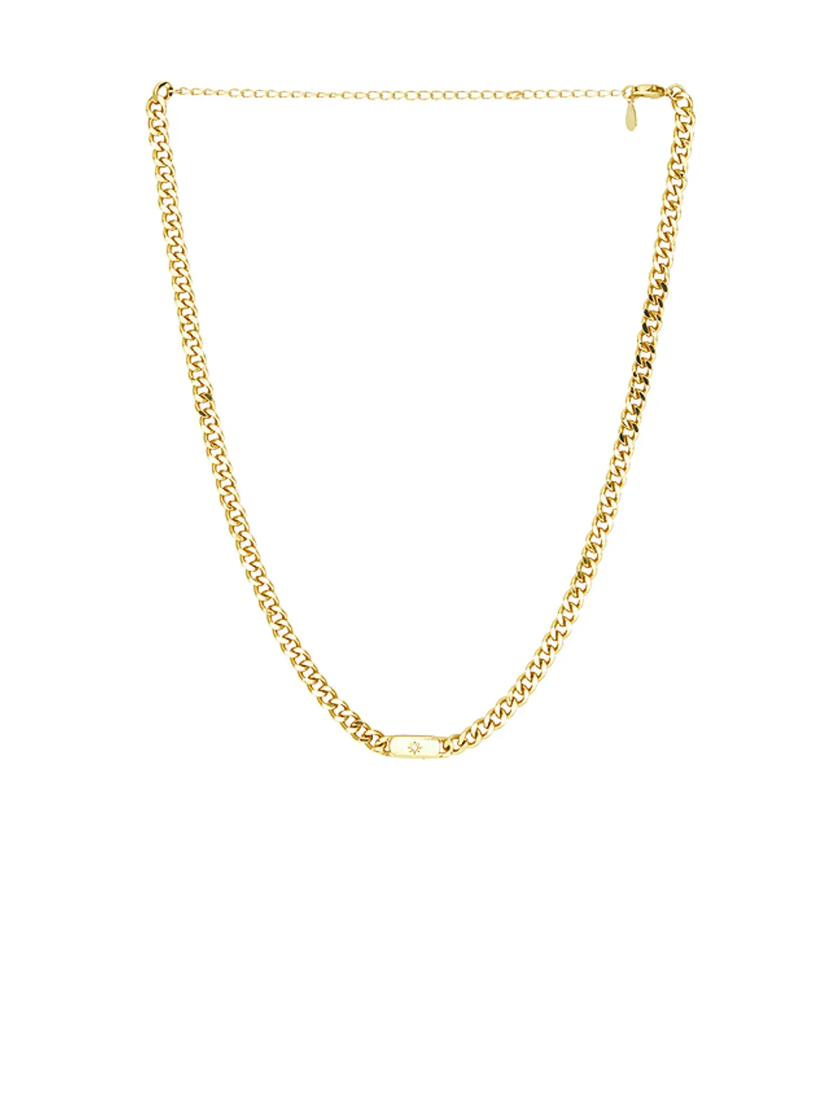 Mazin Jewels STARBURST キューバンリンクネックレス - 画像1