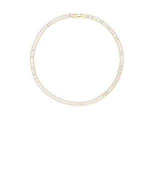 Mazin Jewels ICED BAGUETTE テニスネックレス - サムネイル1