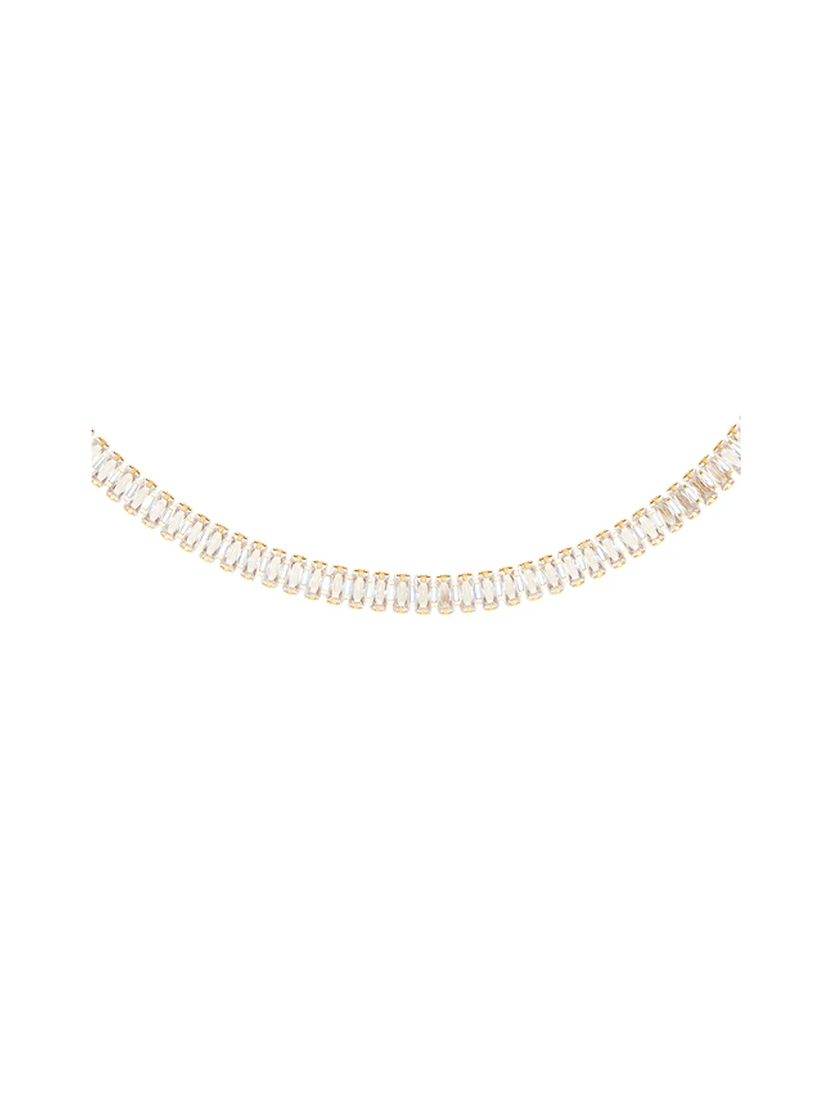 Mazin Jewels ICED BAGUETTE テニスネックレス - 画像2