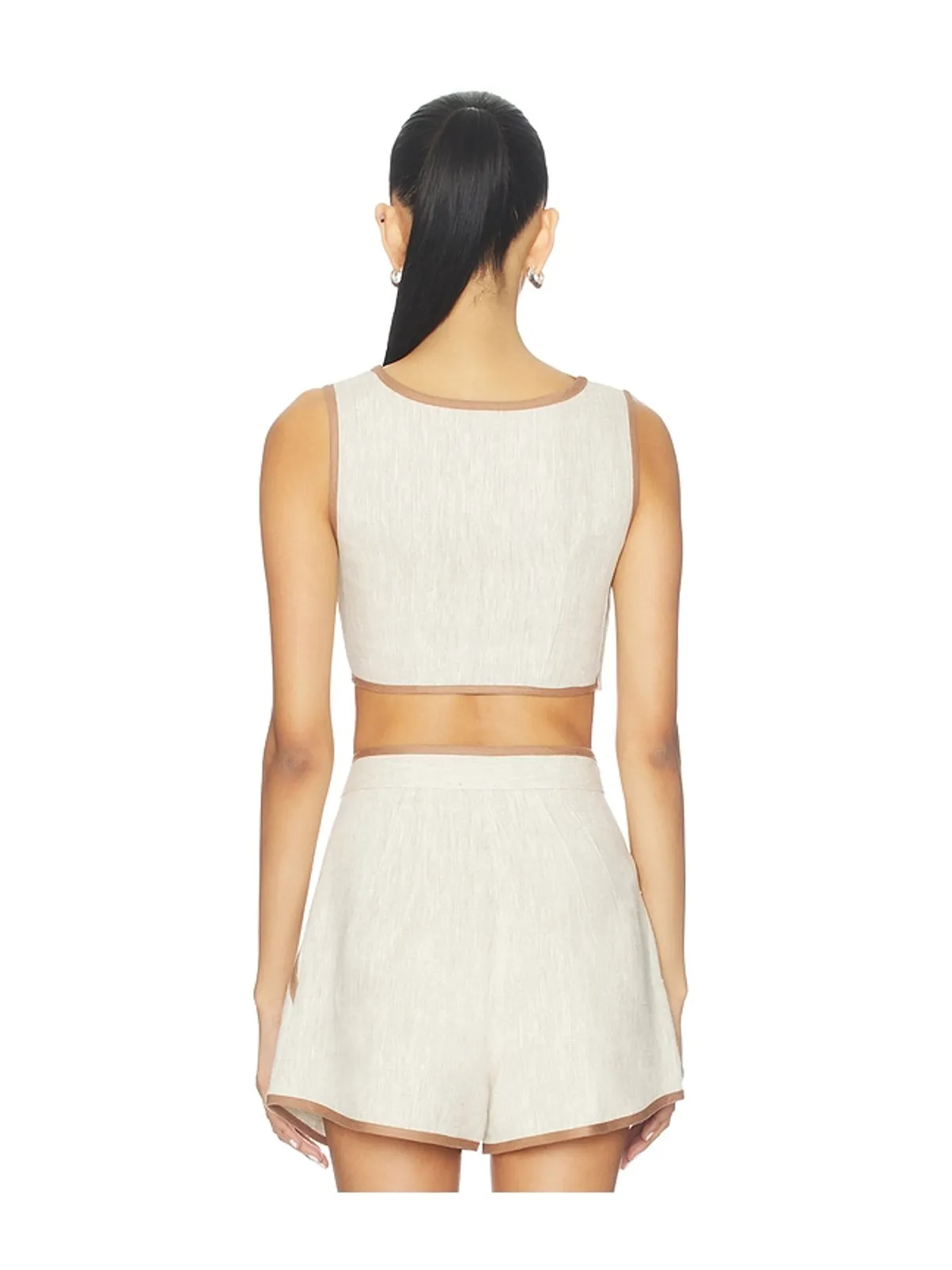 MATTHEW BRUCH Bound Cutout Crop Top - 画像3