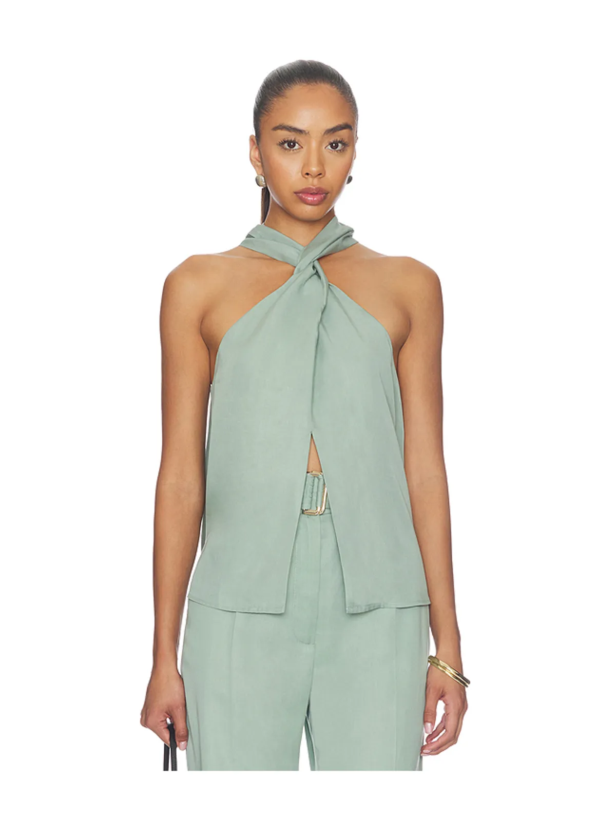 MATTHEW BRUCH Twist Halter Top - 画像1