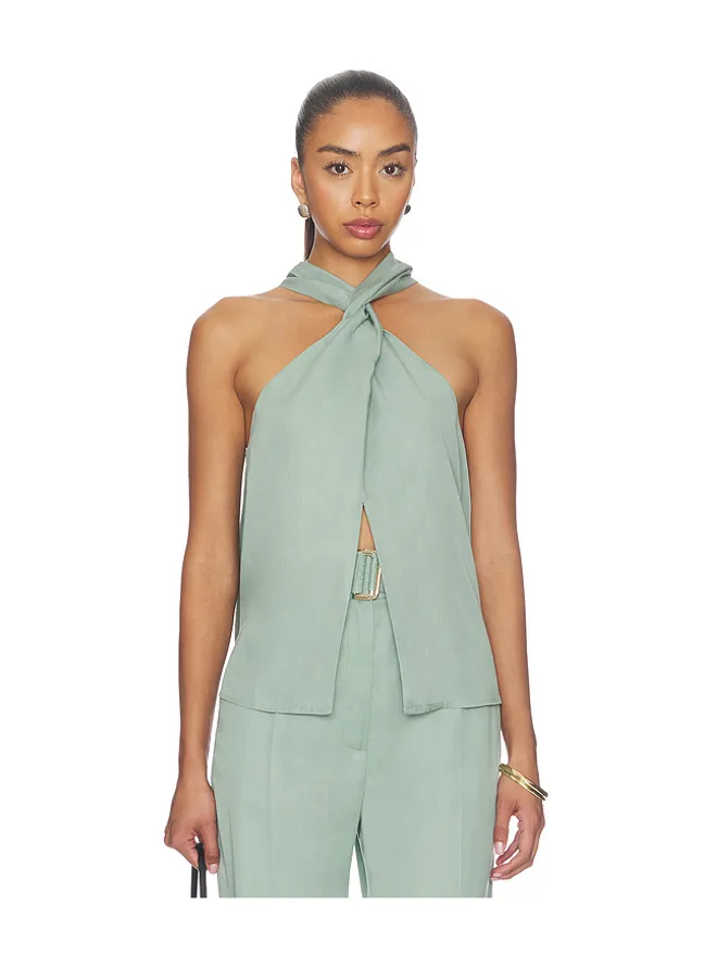 MATTHEW BRUCH MATTHEW BRUCH Twist Halter Topの商品画像