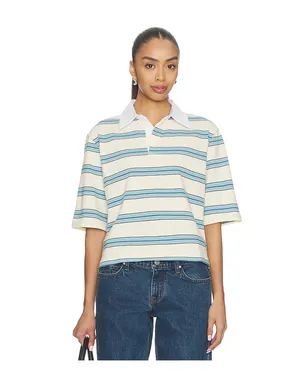 Maude Club FRANKIE トップ - White,Baby Blue. - サムネイル1