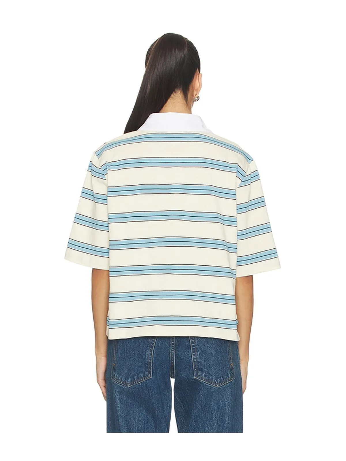 Maude Club FRANKIE トップ - White,Baby Blue. - 画像3