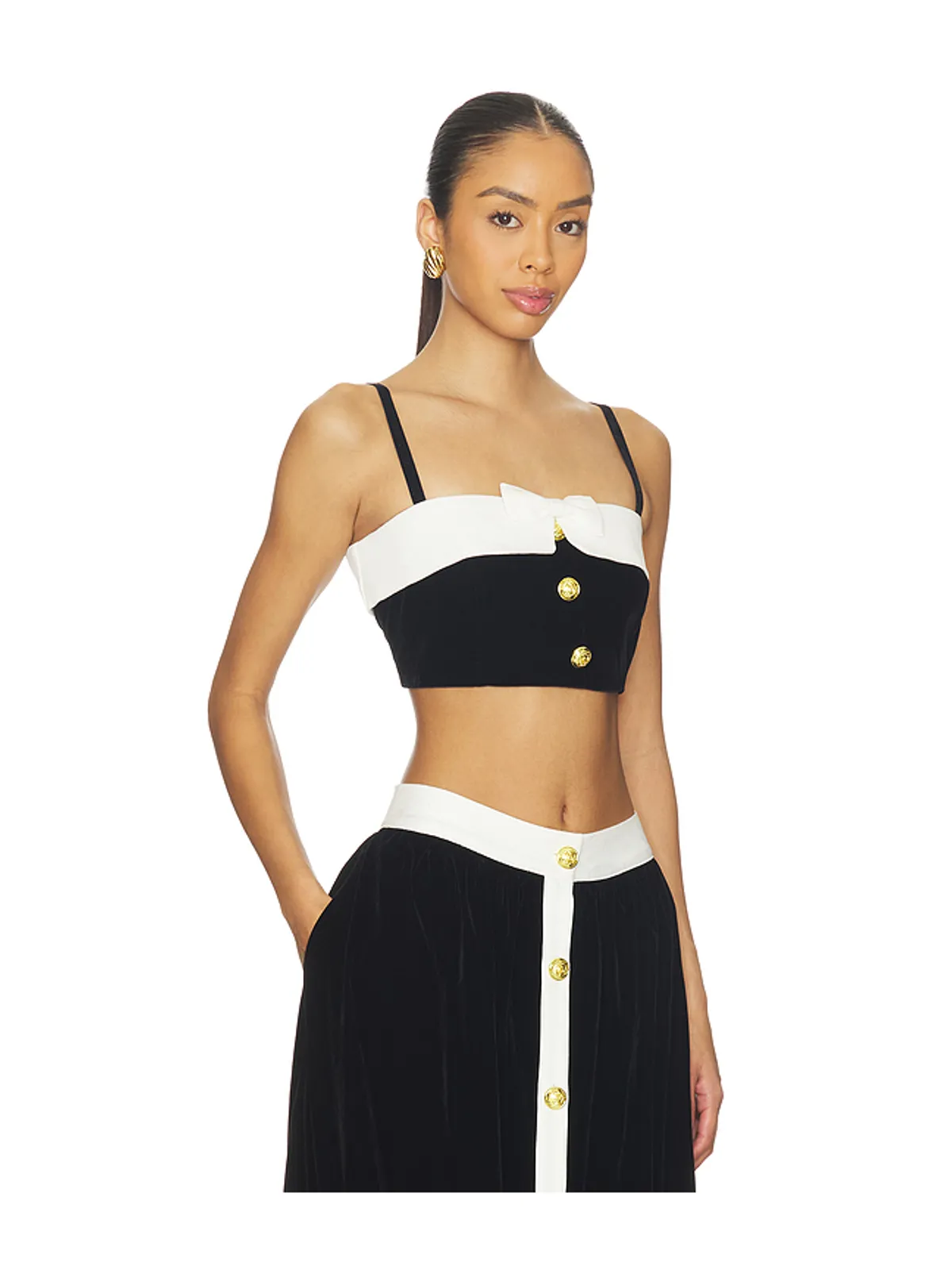 Maude Club ELSIE トップ - Black,White. - 画像2