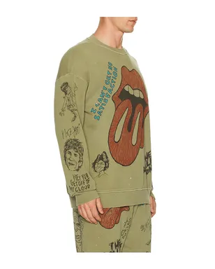Madeworn Rolling Stones Sketch Classic Crew Sweatshirt - サムネイル2
