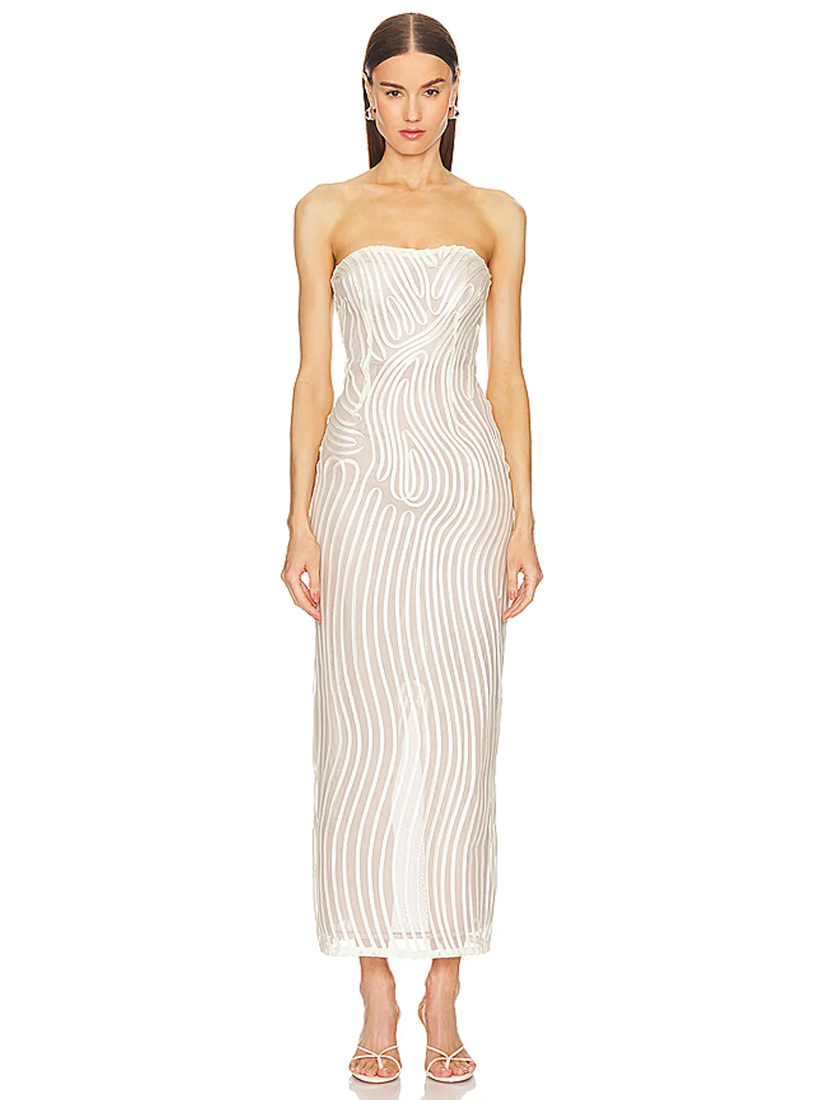 Michael Costello OPAL MIDI ドレス - 画像1