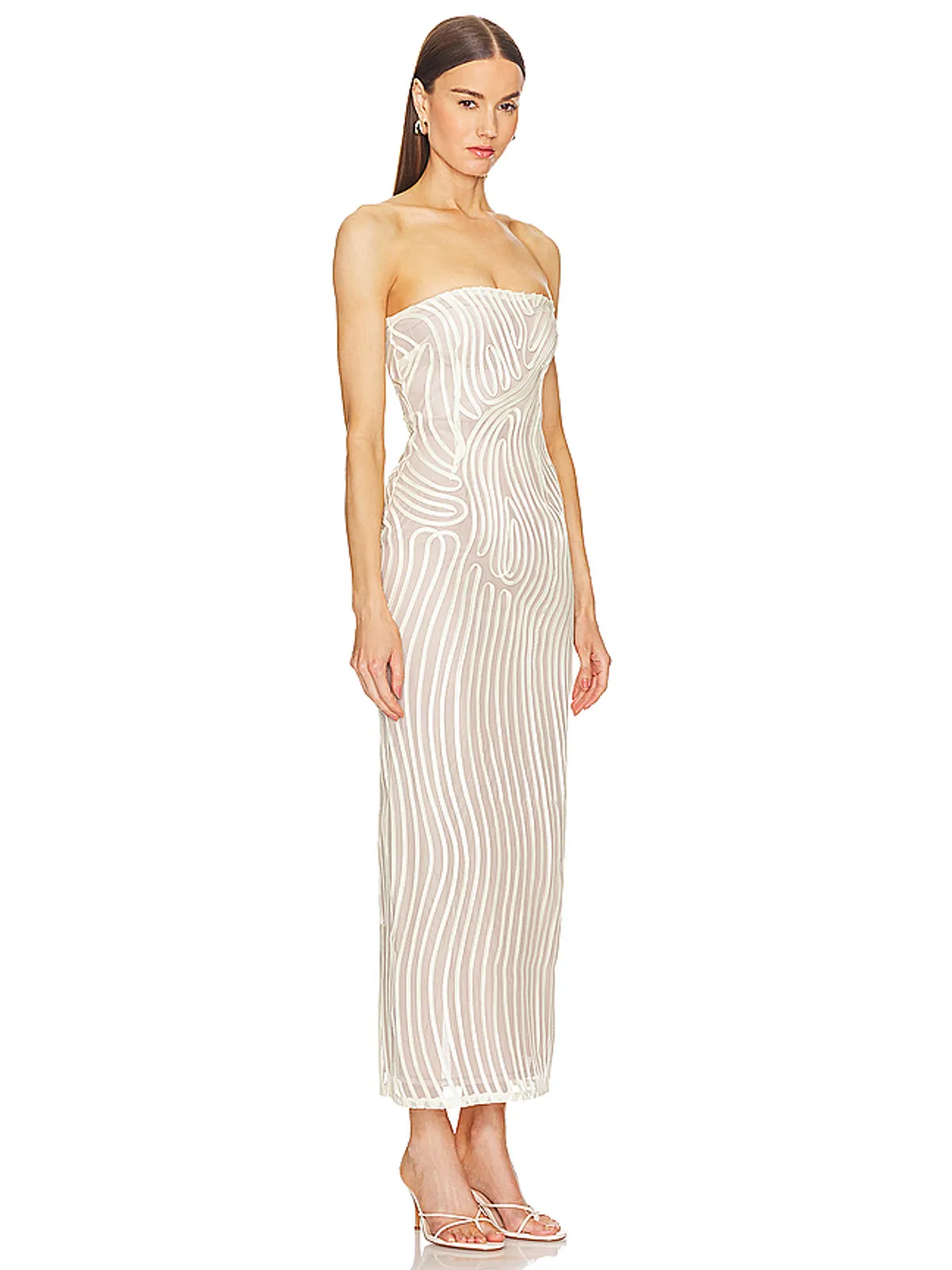 Michael Costello OPAL MIDI ドレス - 画像2