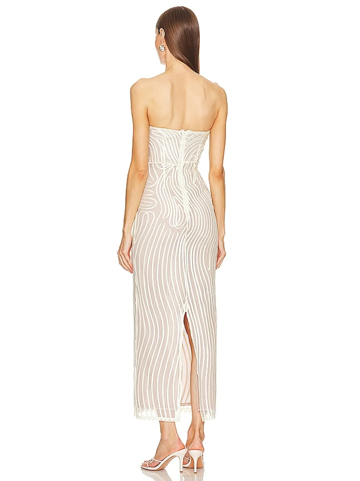 Michael Costello OPAL MIDI ドレス - 画像3