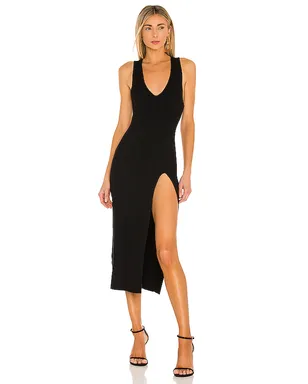 Michael Costello VARIEGATED RIB スリムドレス - サムネイル1