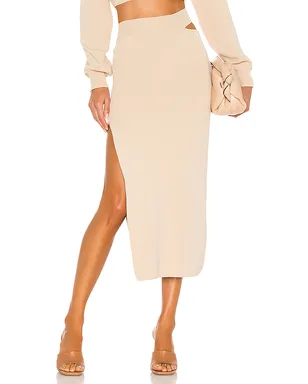 Michael Costello CUT OUT ニットミディスカート - サムネイル1