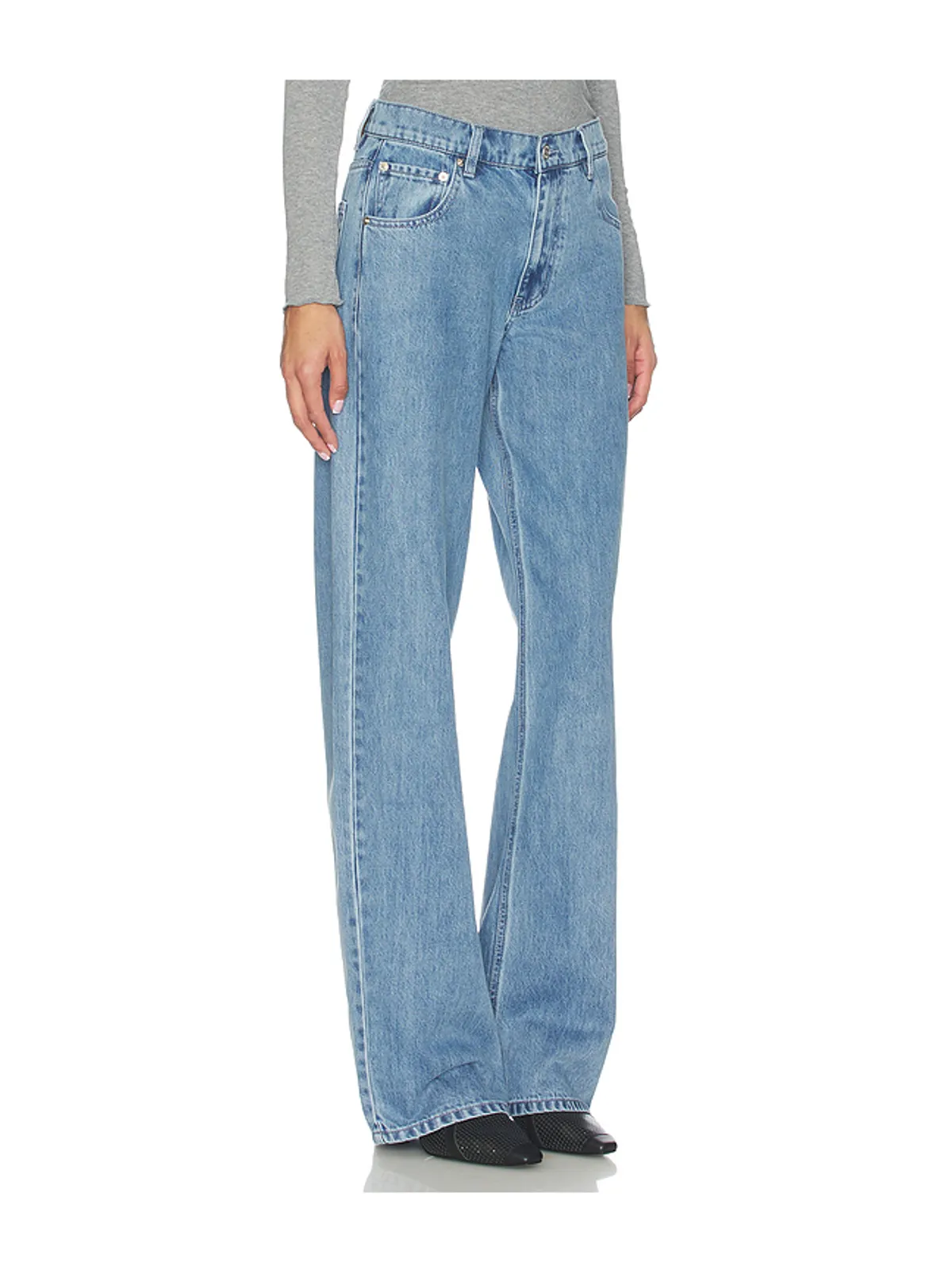 Mother of All HEDI LOW WAIST WIDE LEG パンツ - 画像2