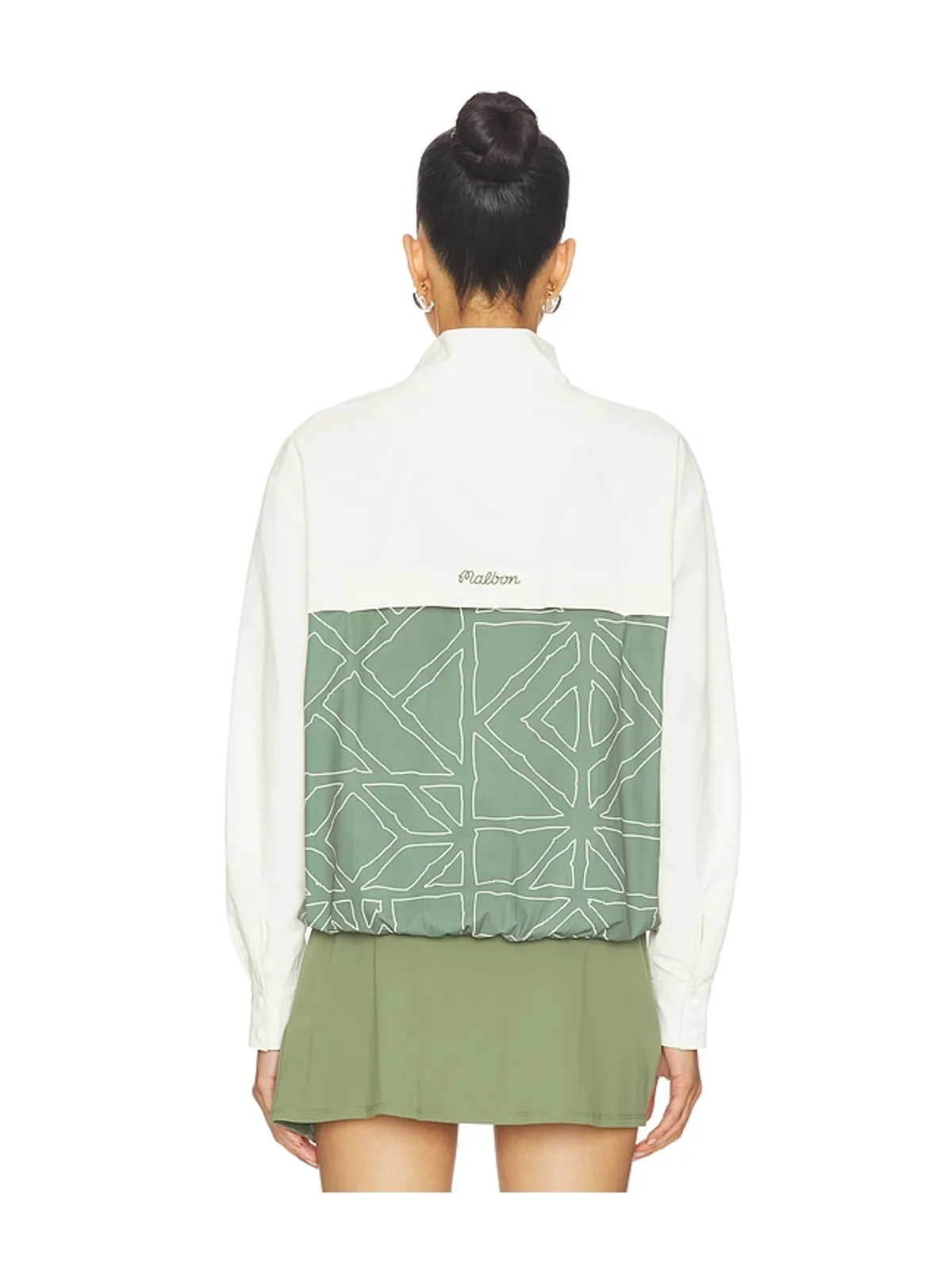 Malbon ROSA プルオーバー - Cream,Olive. - 画像3