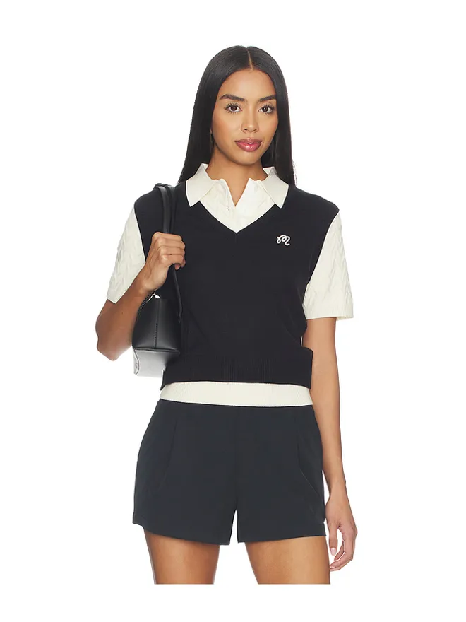 Malbon Malbon VERONICA ポロトップ - Black,White.の商品画像