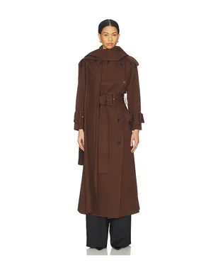 Mimchik HOODED SCARF トレンチコート - サムネイル2