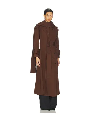 Mimchik HOODED SCARF トレンチコート - サムネイル3