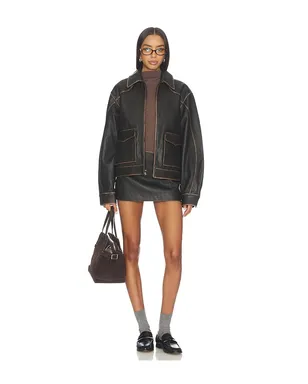 Mimchik MULHOLLAND LEATHER MINI スカート - サムネイル5